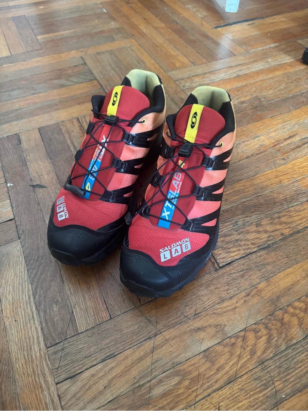 Salomon Red and Black XT-6 Trail Running Shoes